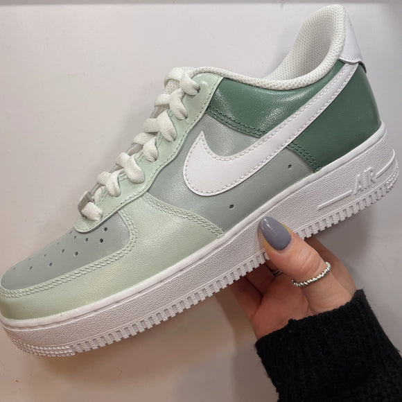 Green Patch Custom Sneakers